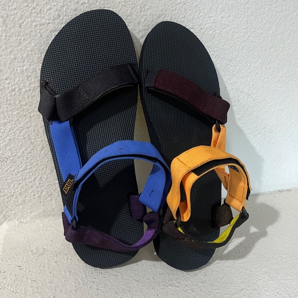 Teva Mens Size 12 Original Universal Pride‎ Rainbow Colorblock Sandals main image 11
